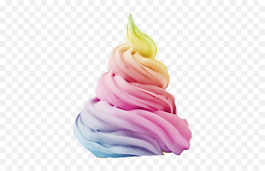 Icecream Helado Arcoiris Rainbow - Ice Cream Emoji,Yogurt Emoji