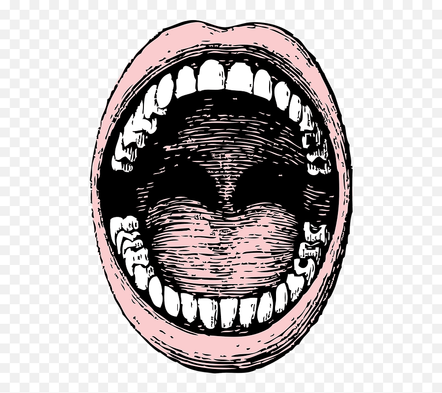 Mund Vektorgrafiken - Open Mouth Art Emoji,Yawning Emoji