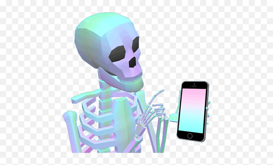 Image Result For Skeleton Gif - Skeleton With Phone Gif Emoji,Bride Knife Skull Emoji