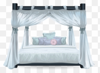 Free Bed Bedroom Illustrations - Canopy Clip Art Emoji
