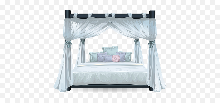 Free Bed Bedroom Illustrations - Canopy Bed Clip Art Emoji,Emoji Covers For Beds
