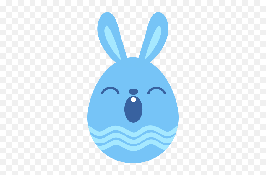 Sleepy Bunny 3 Free Icon Of Easter Egg - Easter Egg Love Heart Emoji,Bunny Face Emoji