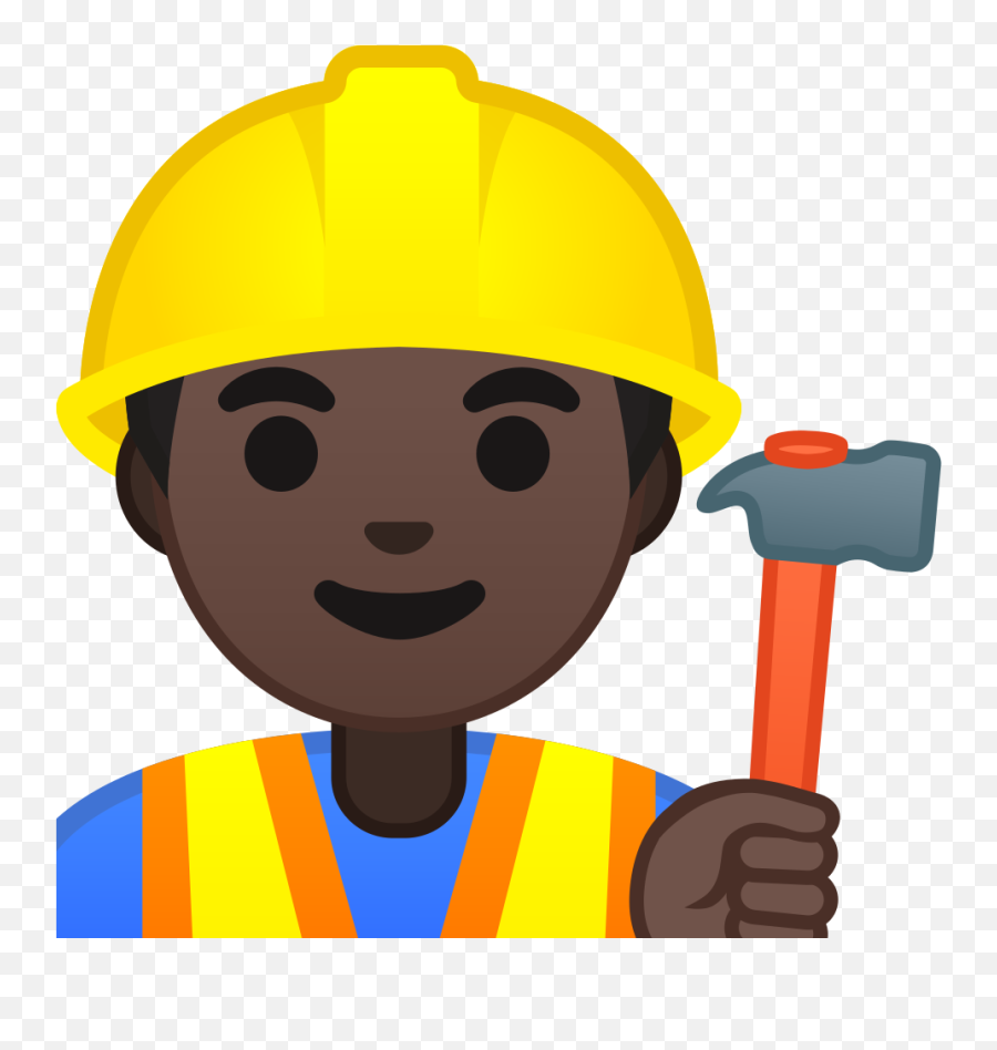 Noto Emoji Oreo 1f477 1f3ff 200d 2642 - Construction Worker Emoji Png,Under Construction Emoji