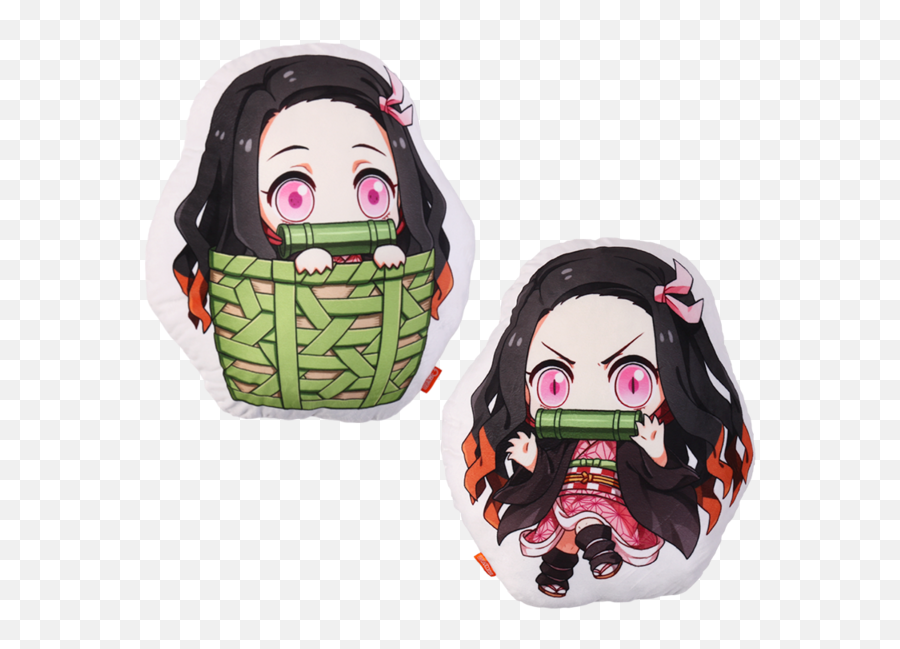 Demon Slayer Kimetsu No Yaiba Kamado - Nezuko Demon Slayer Pillow Emoji,Japanese Doll Emoji