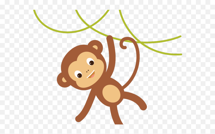 Chimpanzee Clipart Monkey Tail - Hanging Monkey Png Clipart Emoji,Sock Monkey Emoji