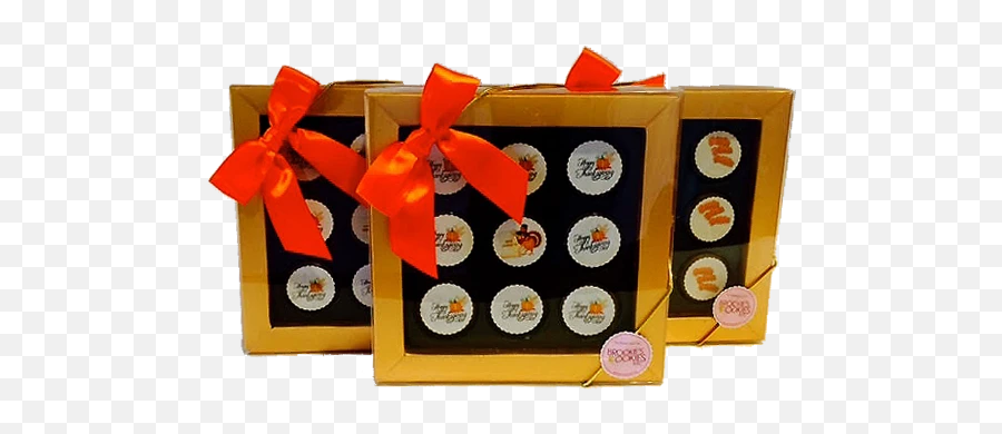 Mini Chocolate Covered Oreo Thanksgiving Gift Box - Gift Wrapping Emoji,Thankful Emoji