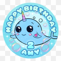 Narwhal - Circle Emoji,Narwhal Emoji