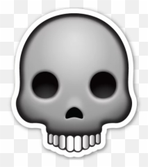 Telegram Sticker - Skeleton Emoji Transparent Background