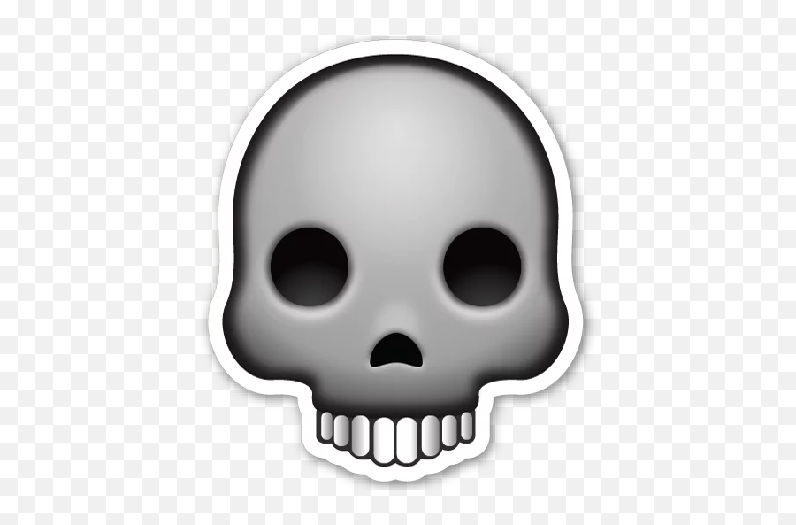Telegram Sticker - Skeleton Emoji Transparent Background,Bride Knife Skull Emoji