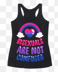 Bisexuals Are Not Confused T - Active Tank Emoji