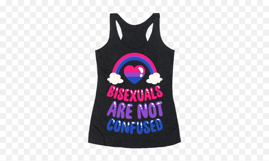 Bisexuals Are Not Confused T - Active Tank Emoji,Bisexual Heart Emoji