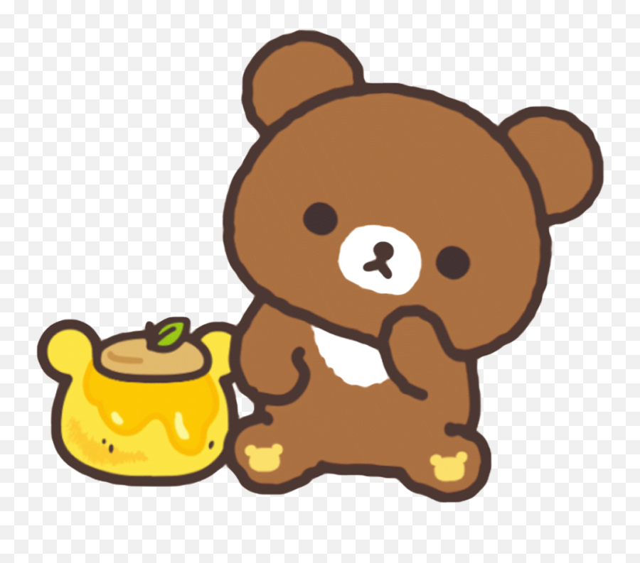 Kawaii Cute Bear Clipart - Kawaii Bear Emoji,Bear Japanese Emoji