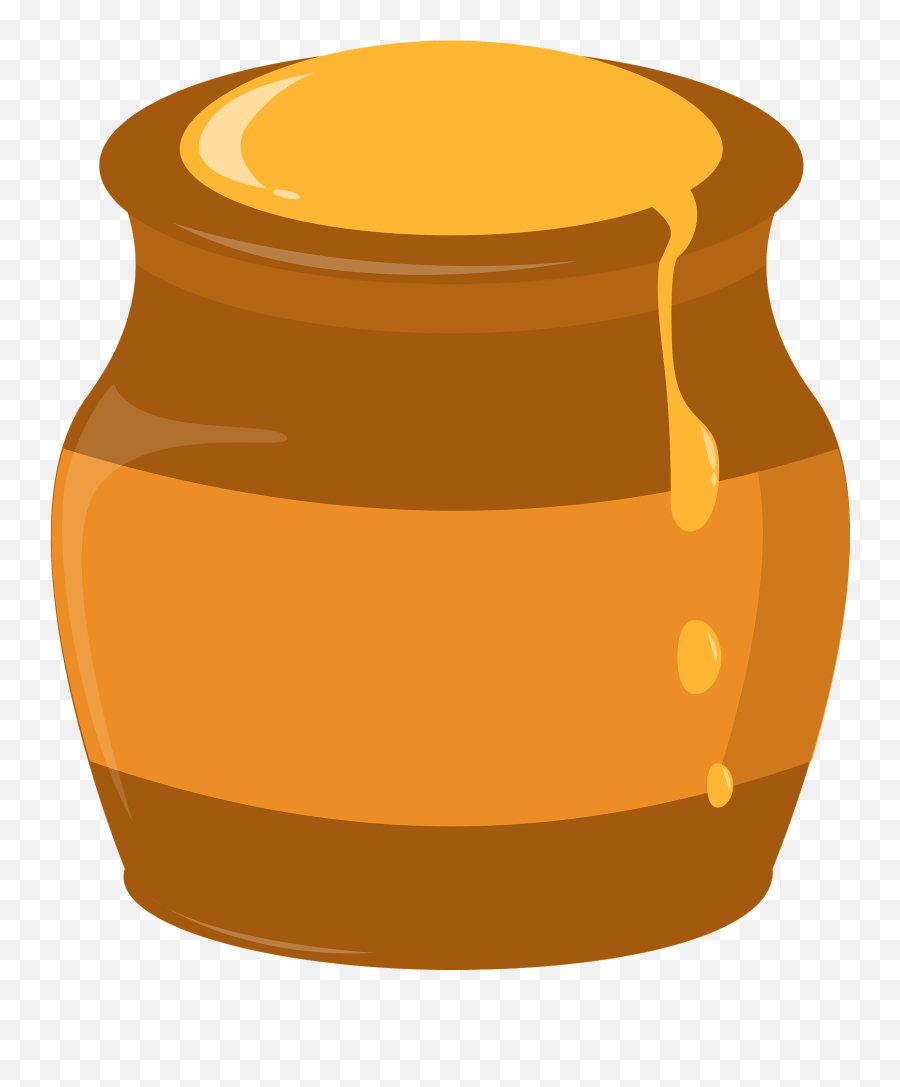 Honey Pot Clipart - Honey Jar Transparent Clipart Emoji,Honey Emoji