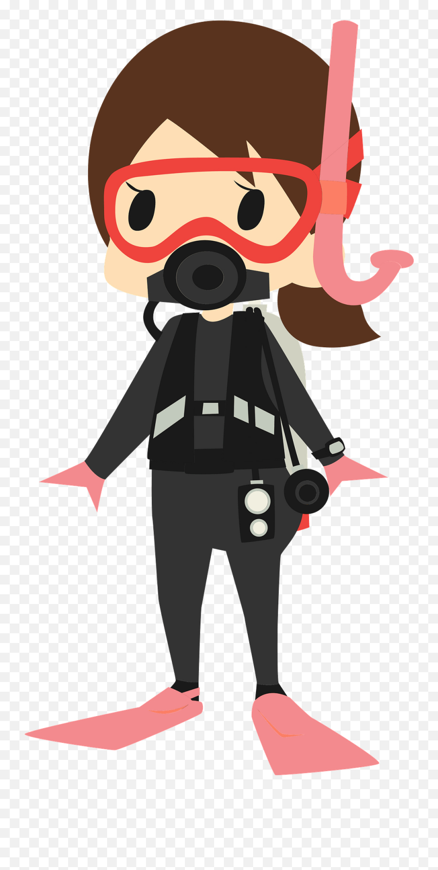 Woman Is Scuba Diving Clipart - Scuba Dive Clipart Transparent Background Emoji,Scuba Emoji