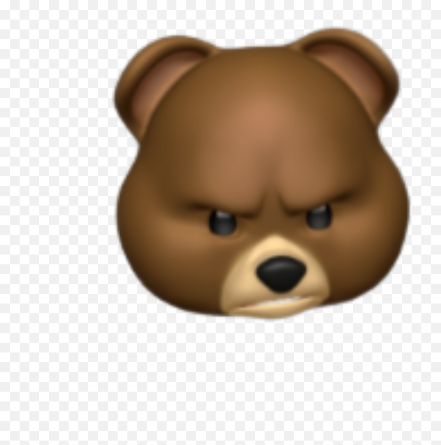 Emoji Bear Sticker - Angry Bear Emoji,Bear Face Emoji