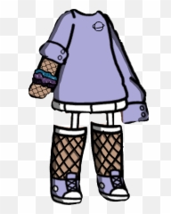 vsco gacha clothes purple UwU pls Sticker by Emoji