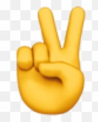 Popular and Trending emojihand Stickers PicsArt - V Sign
