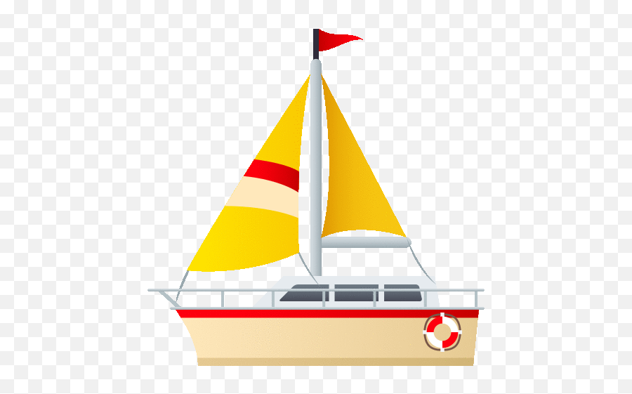 Sailboat Travel Gif - Emoji Barco,Yacht Emoji