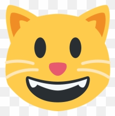 Grinning Cat Emoji Clipart - Twitter