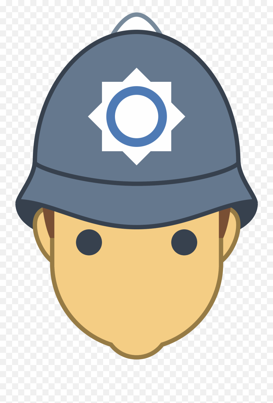 Uk Policeman Svg Clipart - Uk Police Hat Cartoon Emoji,Police Badge Emoji