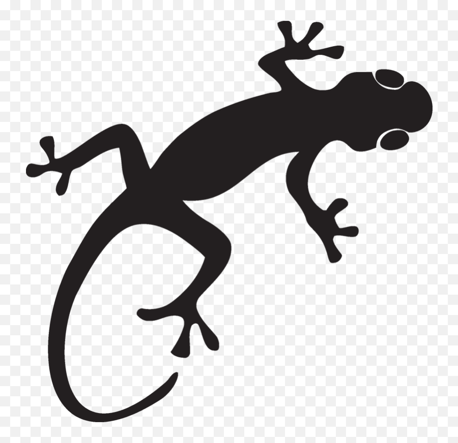 Lizard Gecko Reptile Silhouette - Gecko Silhouette Png Emoji,Lizard Emoji