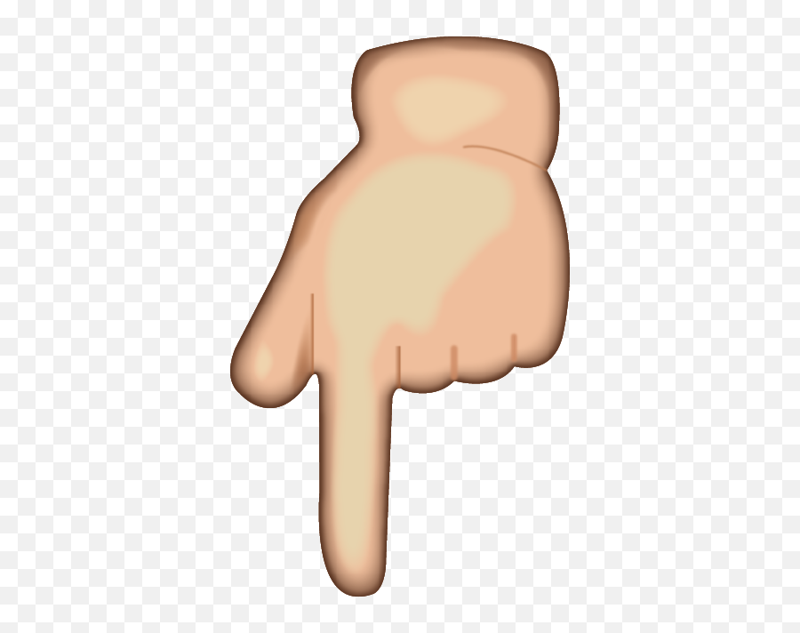 finger pointing down png