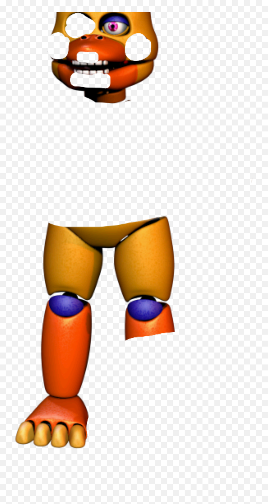 Broken Rockstar Chica Broken Fnaf - Freddy Fazbear Pizza Simulator Rockstar Chica Emoji,Broken Leg Emoji