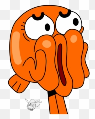 Omg Png Transparent - Darwin Amazing World Of Gumball Emoji