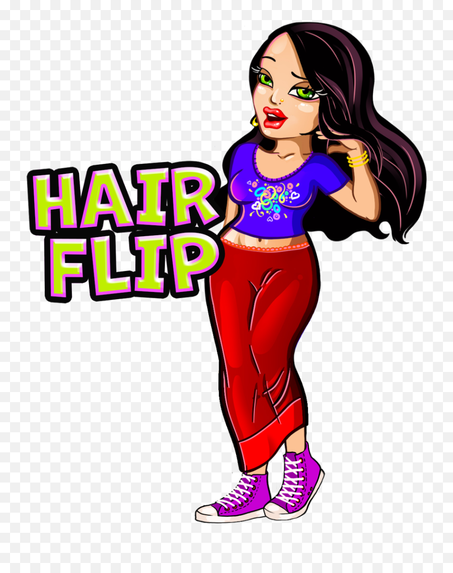 Girl Hair Flip Emoji - Flip Hair Emoji,Hair Flip Emoji