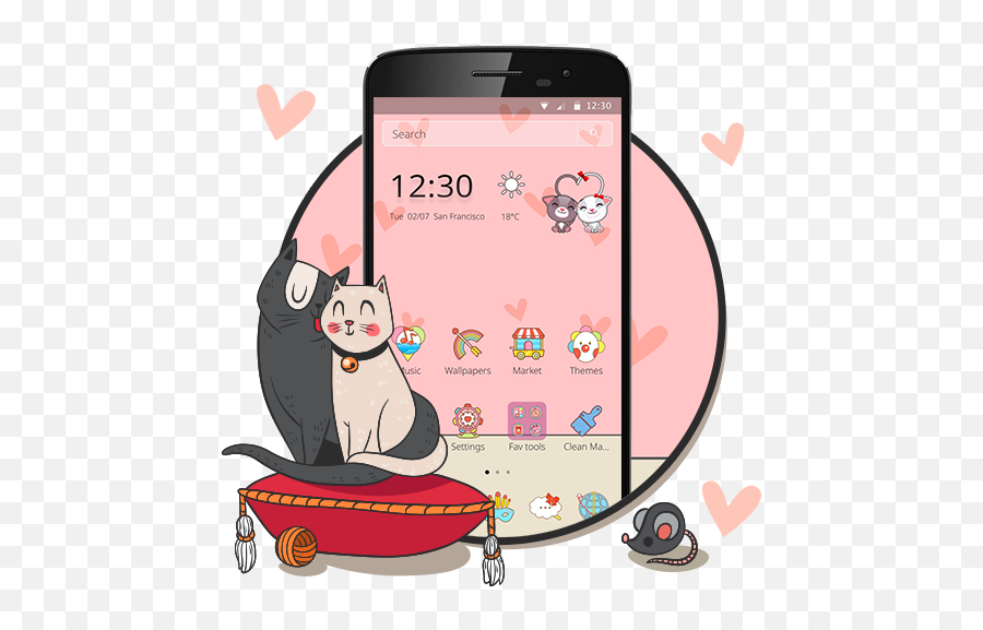 Wicked Love Cat Theme - Throw Pillow Emoji,Cat Emoji Keyboard