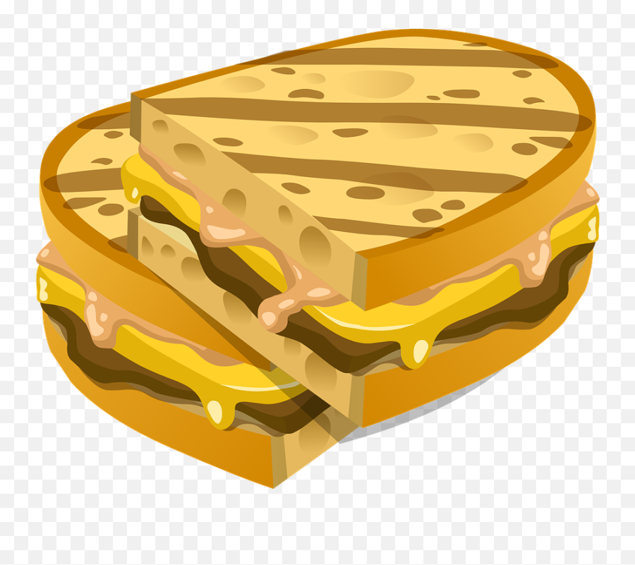 Sandwich Bread Cheese - Gambar Roti Bakar Kartun Emoji,Emoji Lunch Bag