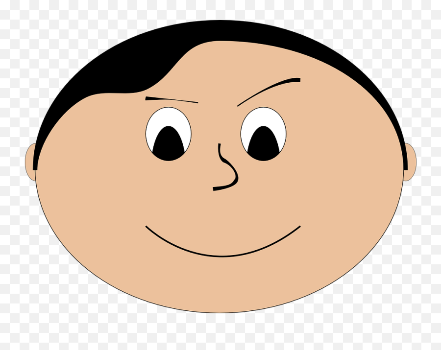 Free Small Child Child Vectors - Fat Boy Face Cartoon Emoji,Breast Emoticon