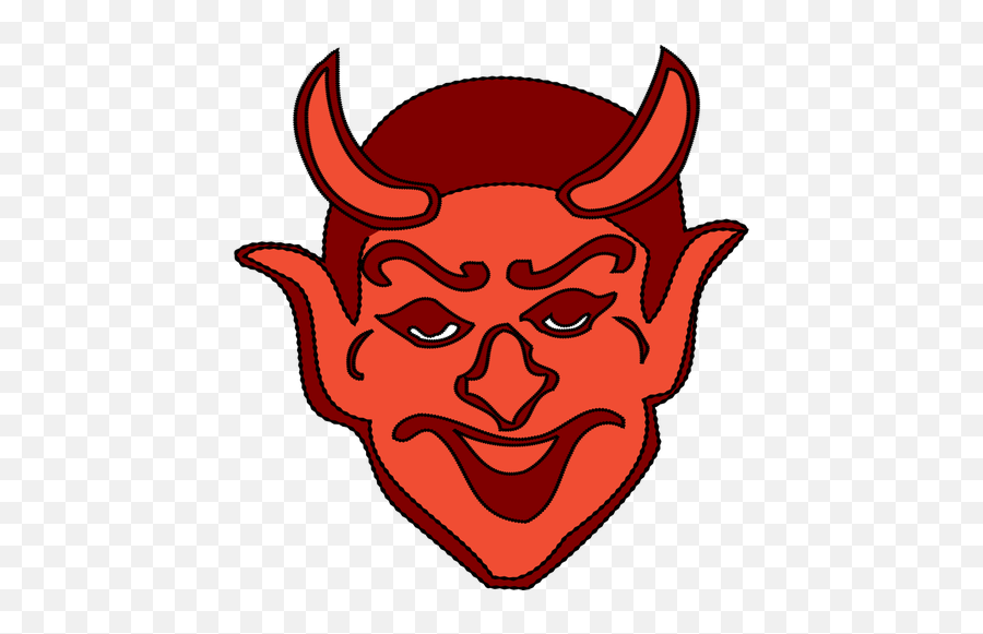 Red Devil Head Vector Clip Art - Portable Network Graphics Emoji,Devil Horn Emoticon
