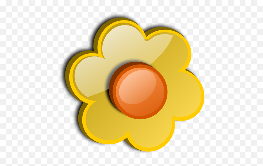 Lustre Brillante Flor Amarilla - Flower 3d Vector Png Emoji,Descargar Emoticones