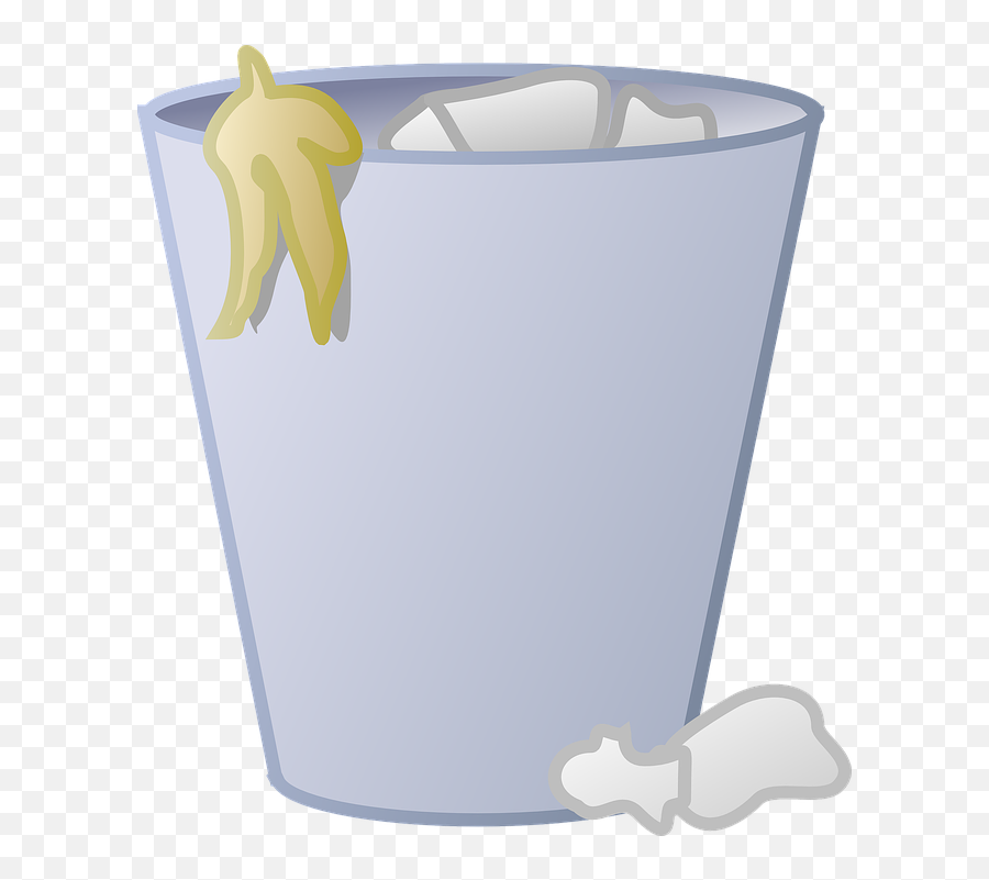 Trash Can Rubbish Waste - Transparent Background Trash Can Clipart Emoji,Trash Bag Emoji