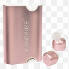 Wireless Earbuds In Rose Gold - Eye Shadow Emoji,Rose Gold Emoji