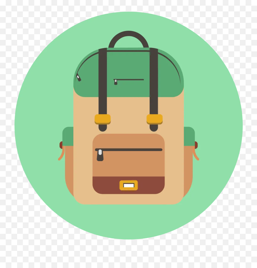 Green Backpack Icon - School Bag Icon Png Emoji,Emoji Knapsack