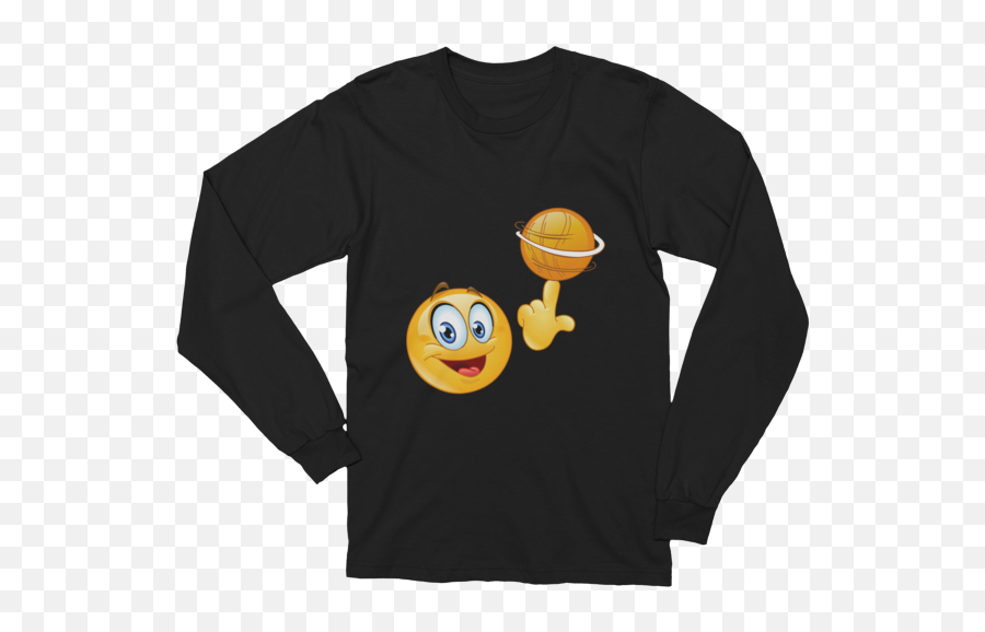 Unisex Spinning Ball Emoji Long Sleeve T - Vegan Shirts,Ball Emoji