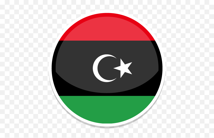 Libya Icon Round World Flags Iconset Custom Icon Design - Libya Icon Emoji,Yugoslavia Flag Emoji
