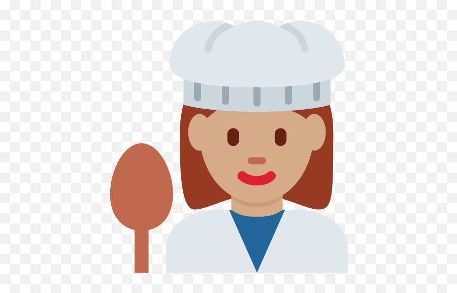 Woman Cook Emoji With Medium Skin Tone Meaning And - Cocinera Logo,Cook Emoji