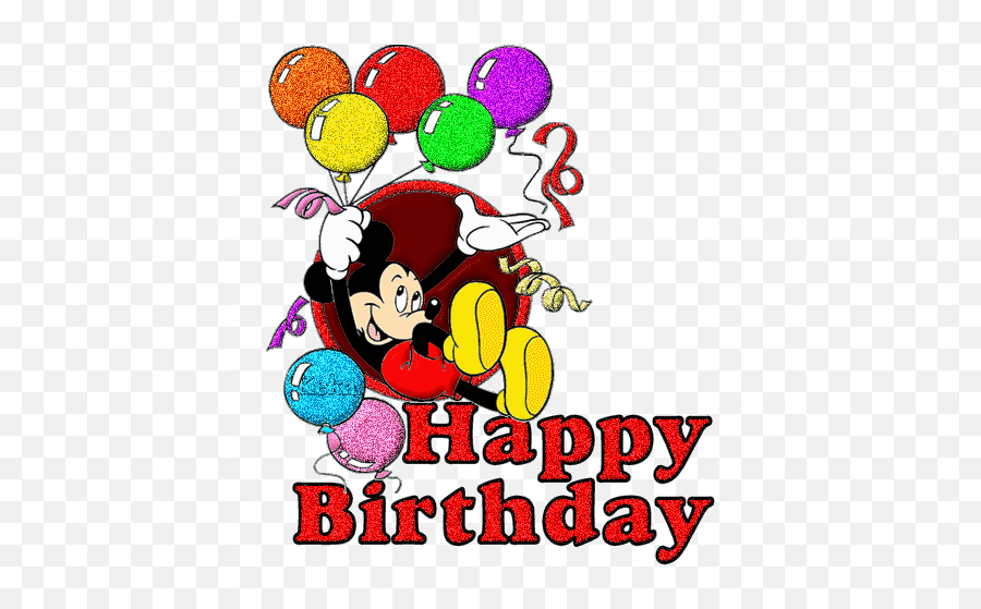 Animated Happy - Happy Birthday Mickey Gif Emoji,Birthday Emojis