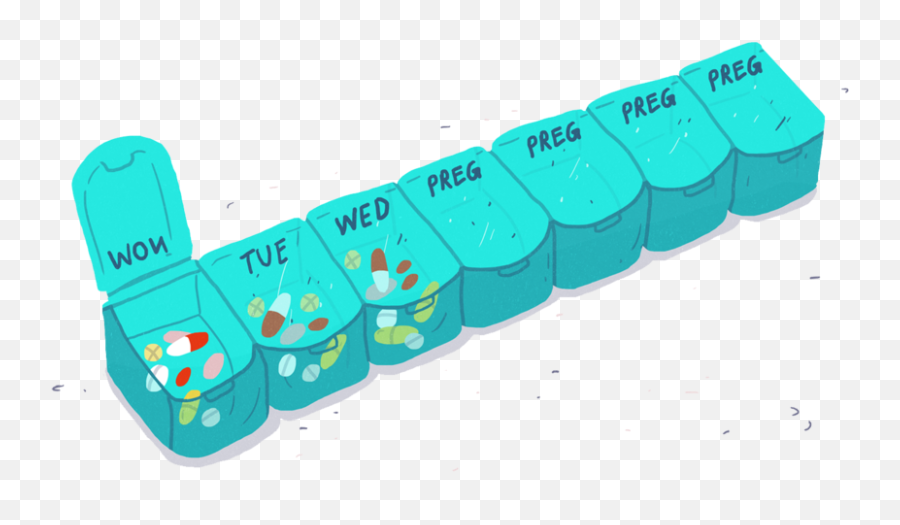A Pill Box For A Pregnant Woman - Coin Purse Clipart Full Png Clipart Pill Box Transparent Background Emoji,Pill Emoji Transparent