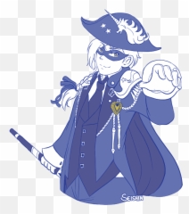Drew My Character Wearing The Blue Mage Outfit Cause That - Ff14 Blue Mage Outfit Emoji,Ffxiv Emoji