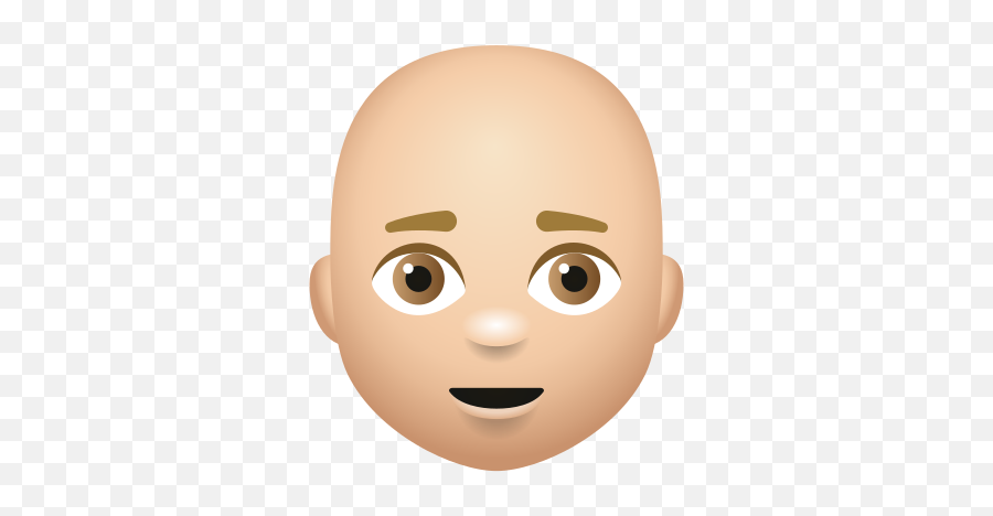 Bald Man Medium Light Skin Tone Icon - Emo Emoji,Bald Emoji
