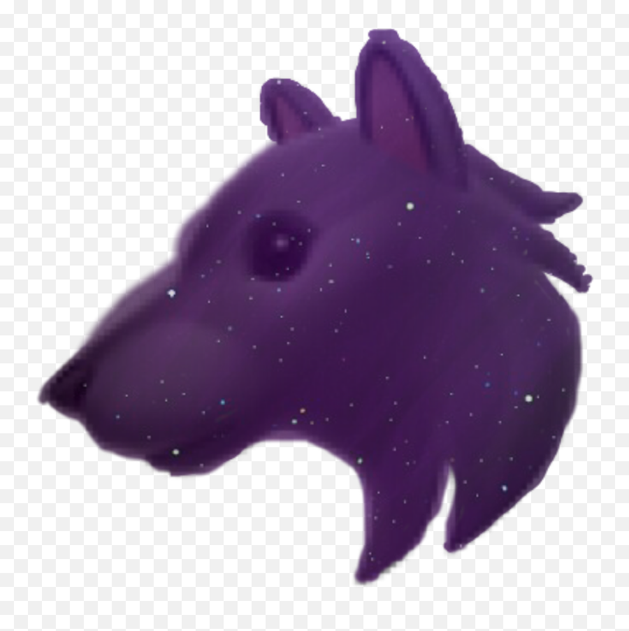 Galaxy Wolf Emoji Idk Sticker - Animal Figure,Boar Emoji