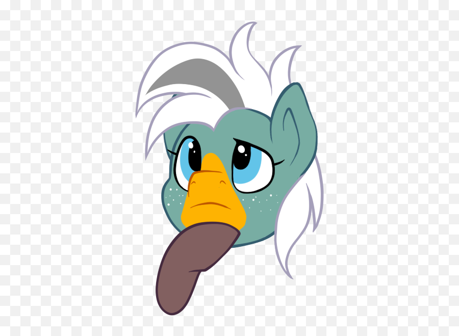 Breioom Cute Duck Duck Pony Emoji Hmm - Cartoon,Thonking Emoji