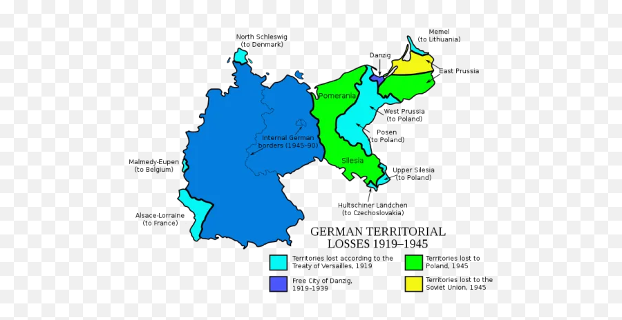 Between 1919 And 1945 Germany Lost A - German Territorial Losses Emoji,Emoji Cheeseburger Crisis