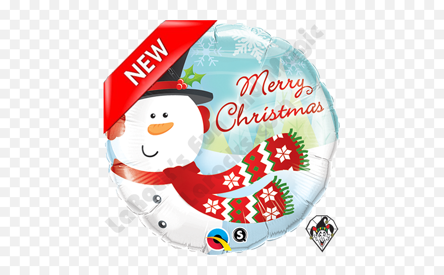 18 Inch Round Merry Christmas Snowman - Christmas Gift Flowers Emoji,Squirting Emoji
