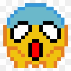 Scared Emoji Hahahah Uploaded - Obito Sharingan Pixel Art