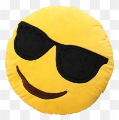Emoji Sunglasses Pillow - Plush,Emoji With Sunglasses